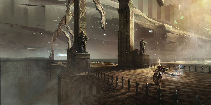 Illustration for article titled Estos conceptos de Jupiter Ascending son dignos de fondo de escritorio